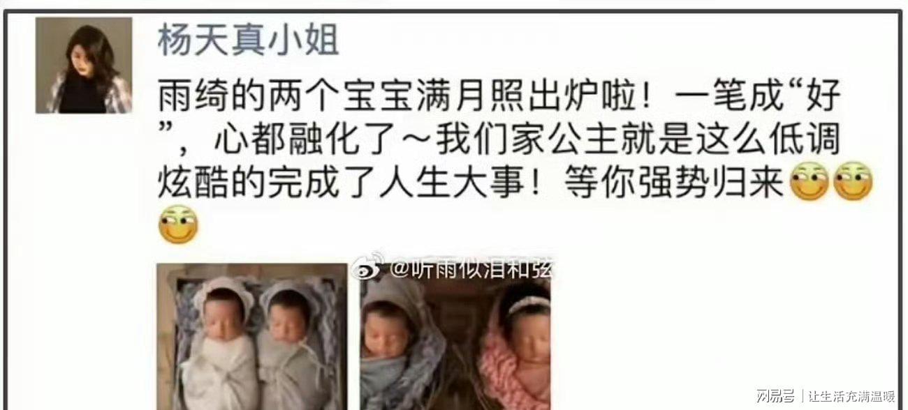 开云登录入口-张雨绮代孕风波升级!双胞胎学籍分割成铁证,杨天真口碑崩塌
